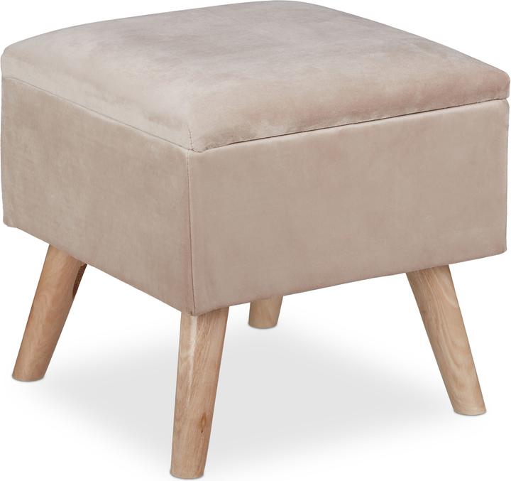 Image du produit Relaxdays Tabouret velours