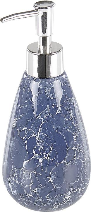 Actual product image Beliani Bathroom set 6-piece ceramic blue ANTUCO