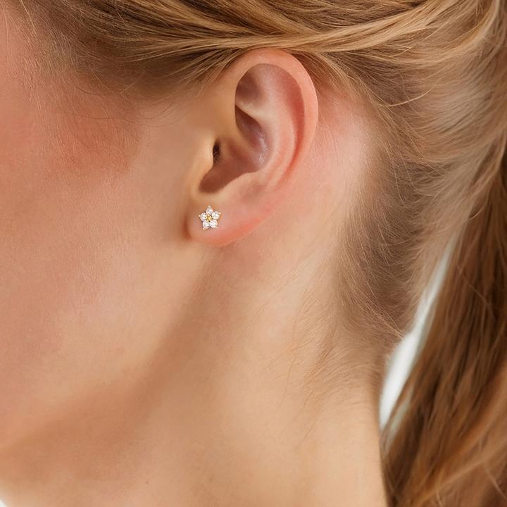 Image du produit Rafaela Donata Damen Ohrstecker Blume - 37584 (Argent Sterling)