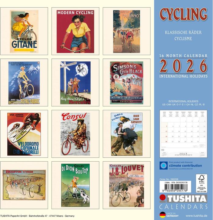 Image du produit Cycling through History 2026 (30 x 30 cm)