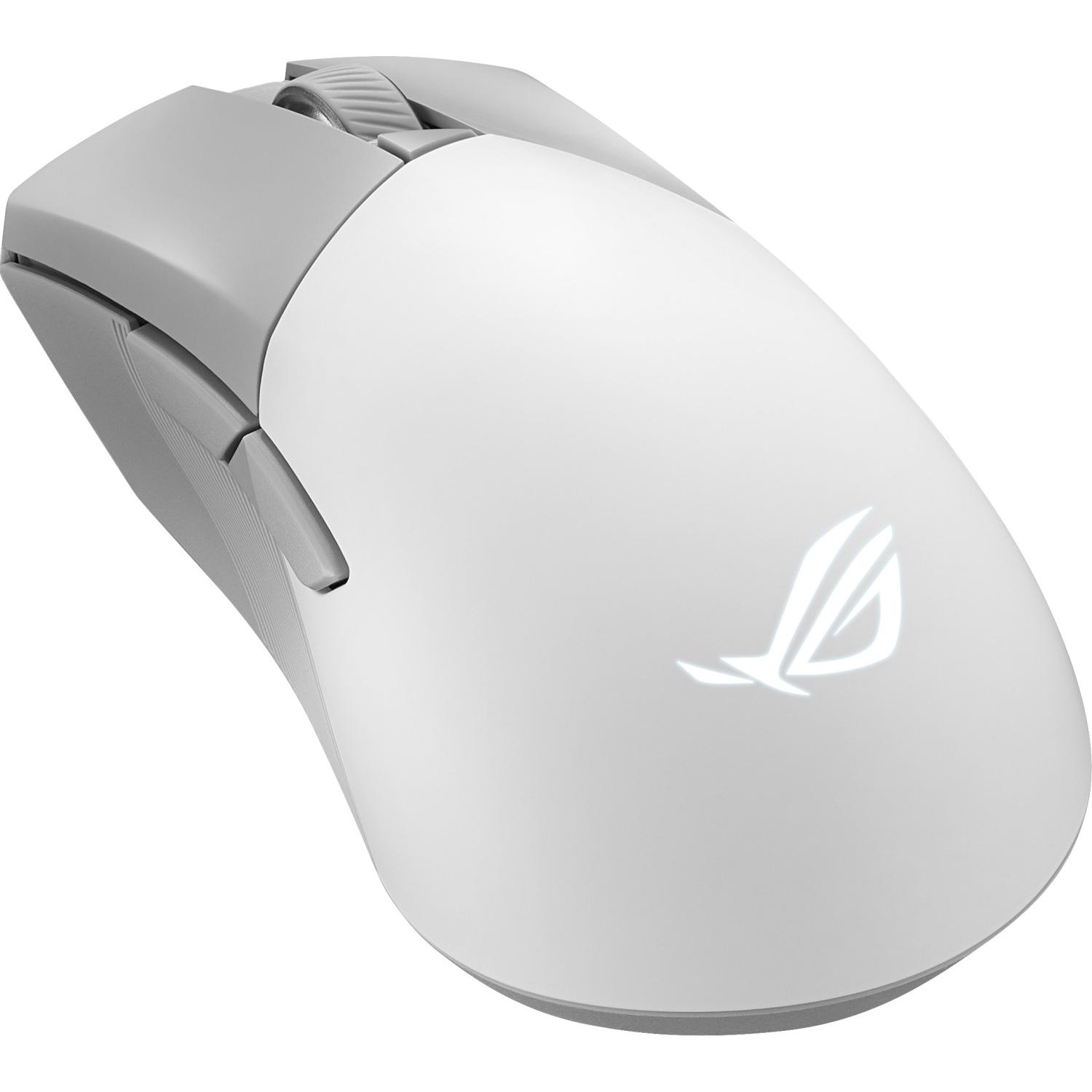 ASUS ROG Gladius III (Kabelgebunden, Kabellos), Maus, Weiss