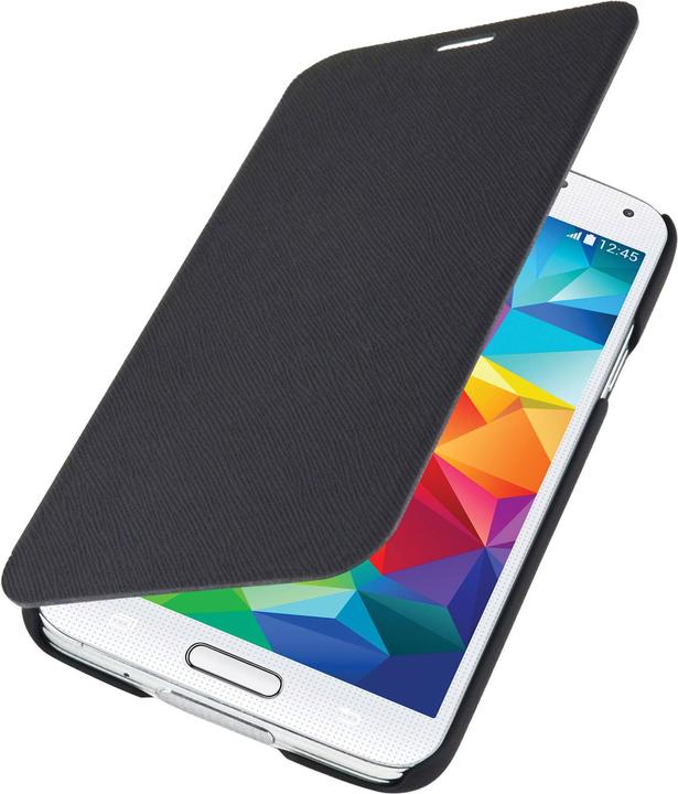 Actual product image Mobiparts Slim Folio Case Samsung Galaxy S5 Mini Black (Samsung Galaxy S5 Mini)