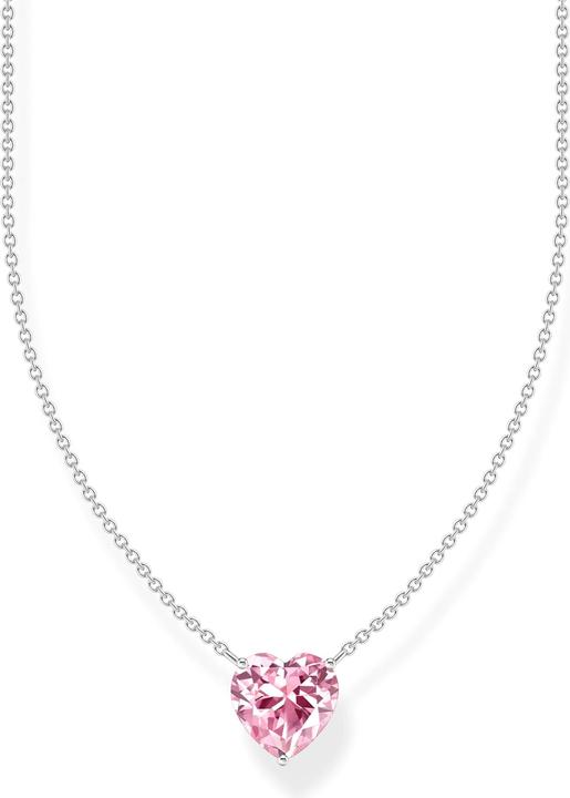 Immagine prodotto Thomas Sabo Collana con ciondolo a forma di cuore rosa in argento (Argento 925, 40 - 45 cm)