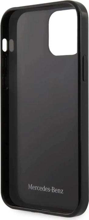 Actual product image Mercedes MEHCP12MESPBK iPhone 12/12 Pro 6,1" czarny/black hardcase Silver Stars Pattern (Apple iPhone 12, Apple iPhone 12 Pro)
