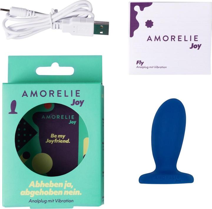 Produktbild Amorelie Analplug mit Vibration «Fly» Blau