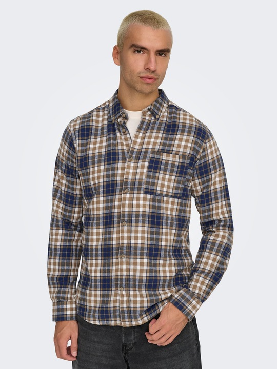Produktbild Only & Sons Onsral Ls Slim Check Shirt (L)