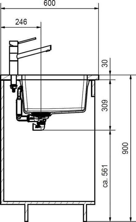 Produktbild Franke 125.0683.105 (Einbauspüle, 80 cm, 55.30 cm)