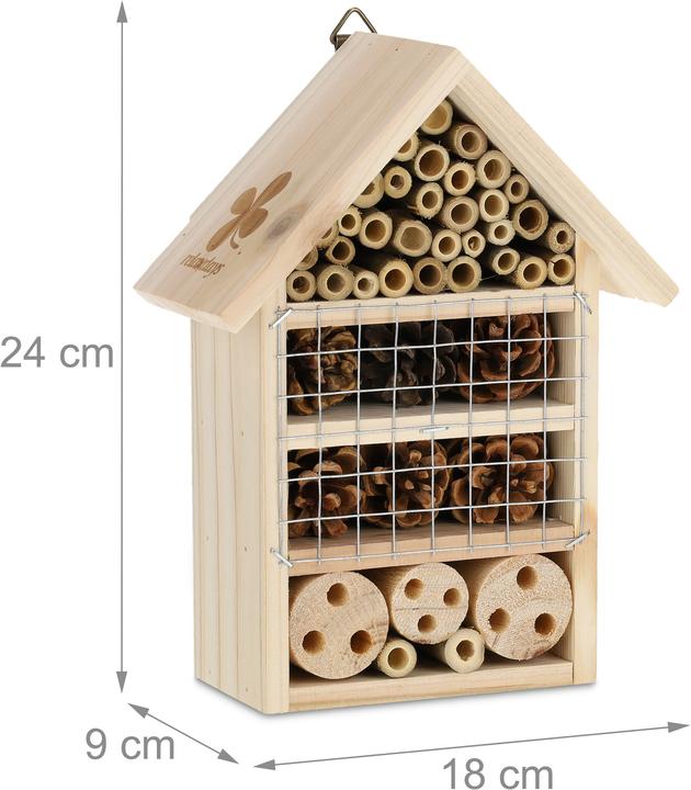 Immagine prodotto Relaxdays Hotel per insetti (Api, Coccinelle, Merletti)