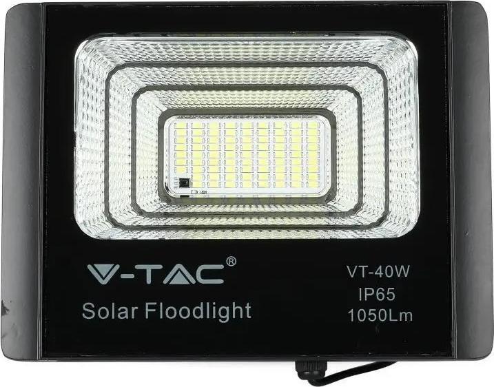Produktbild V-TAC VT-94008 - LED-Flutlicht mit Solarpanel 16 W 6000 K (16 W, 2.80 kg)