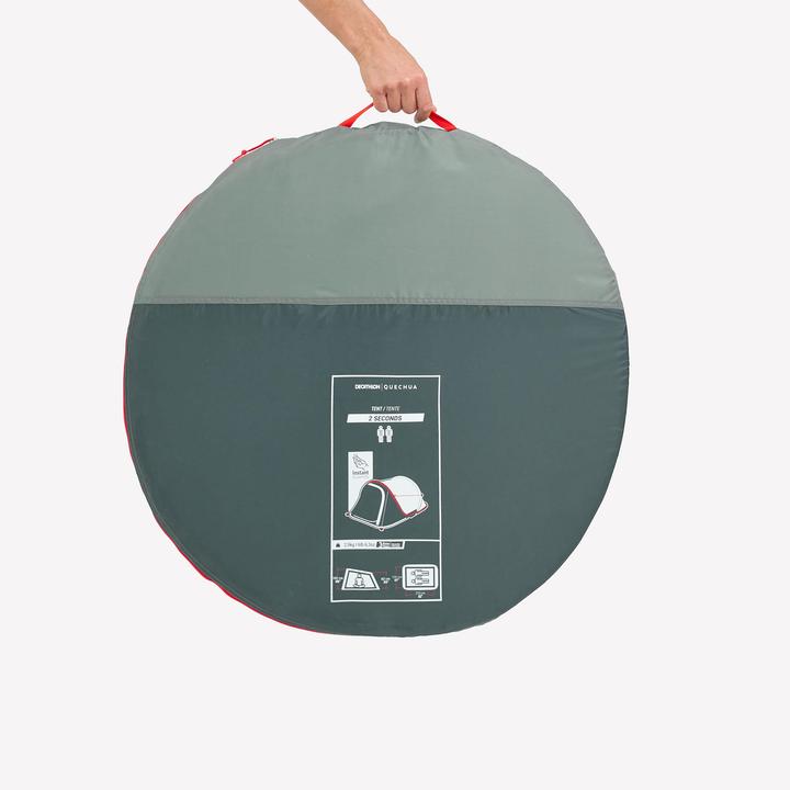 Image du produit Quechua Tente de camping - 2 SECONDS - 2 places (Tente instantanée, 2.50 kg, 2 personnes)