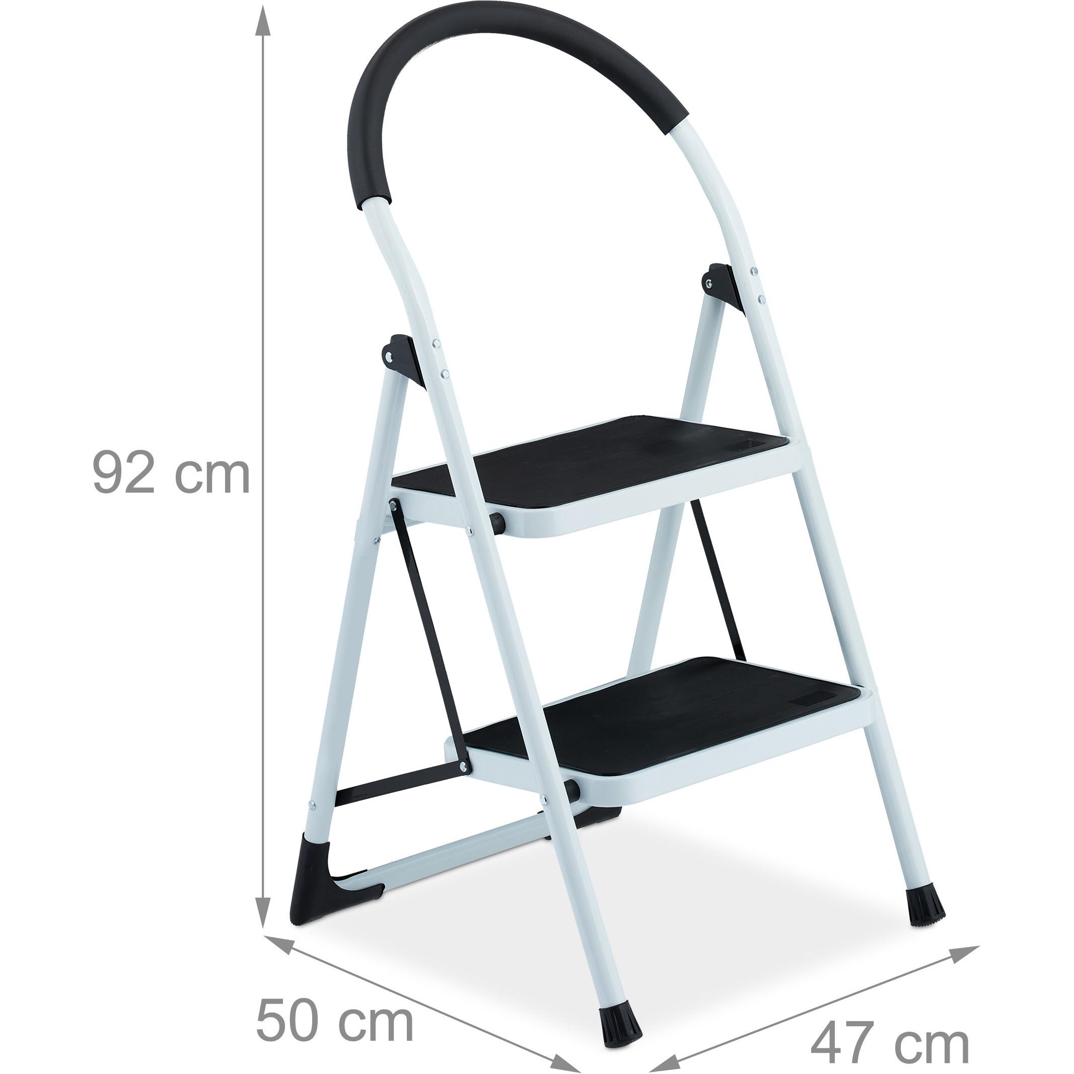 Thumbnail - Relaxdays, Leiter + Gerüst, Trittleiter (Trittleiter, 38 cm)