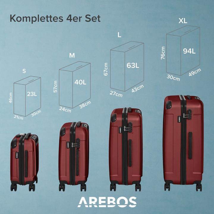Immagine prodotto Arebos Valigia (94 l)