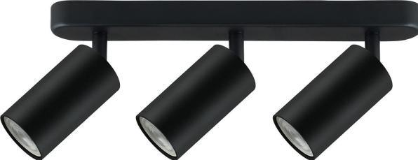 Actual product image Maclean wall and ceiling luminaire, dot, portable, aluminum, 3xGU10, 55x100 mm, black matt, MCE453 B (GU10)
