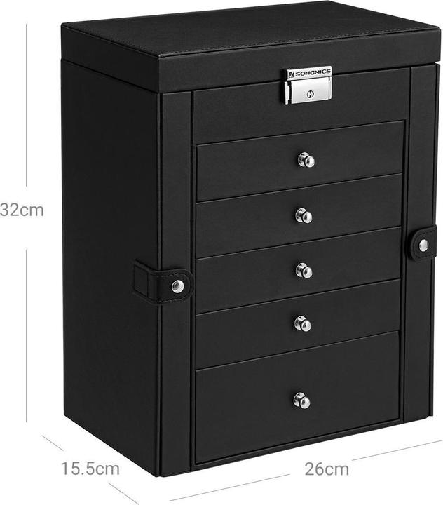 Immagine prodotto Songmics Schmuckschatulle 26 x 15 x 32 cm