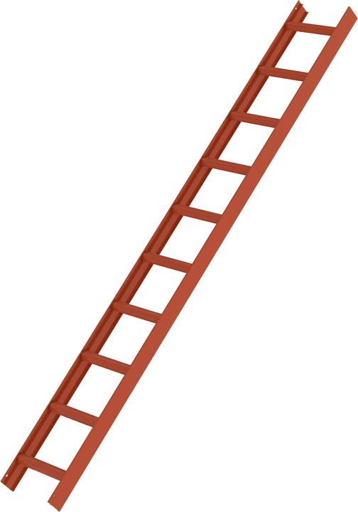 Munk Roof Ladder Red 10 Rungs (280 cm)