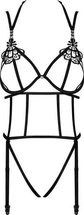 Produktbild Obsessive Badossa Offener Bodysuit Schwarz (M, S)