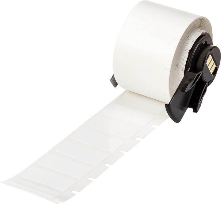 Actual product image Brady M6-17-423, polyester, white, glossy, 25.40 x 12.70 mm, permanent (500 pcs.) (3.33 cm)
