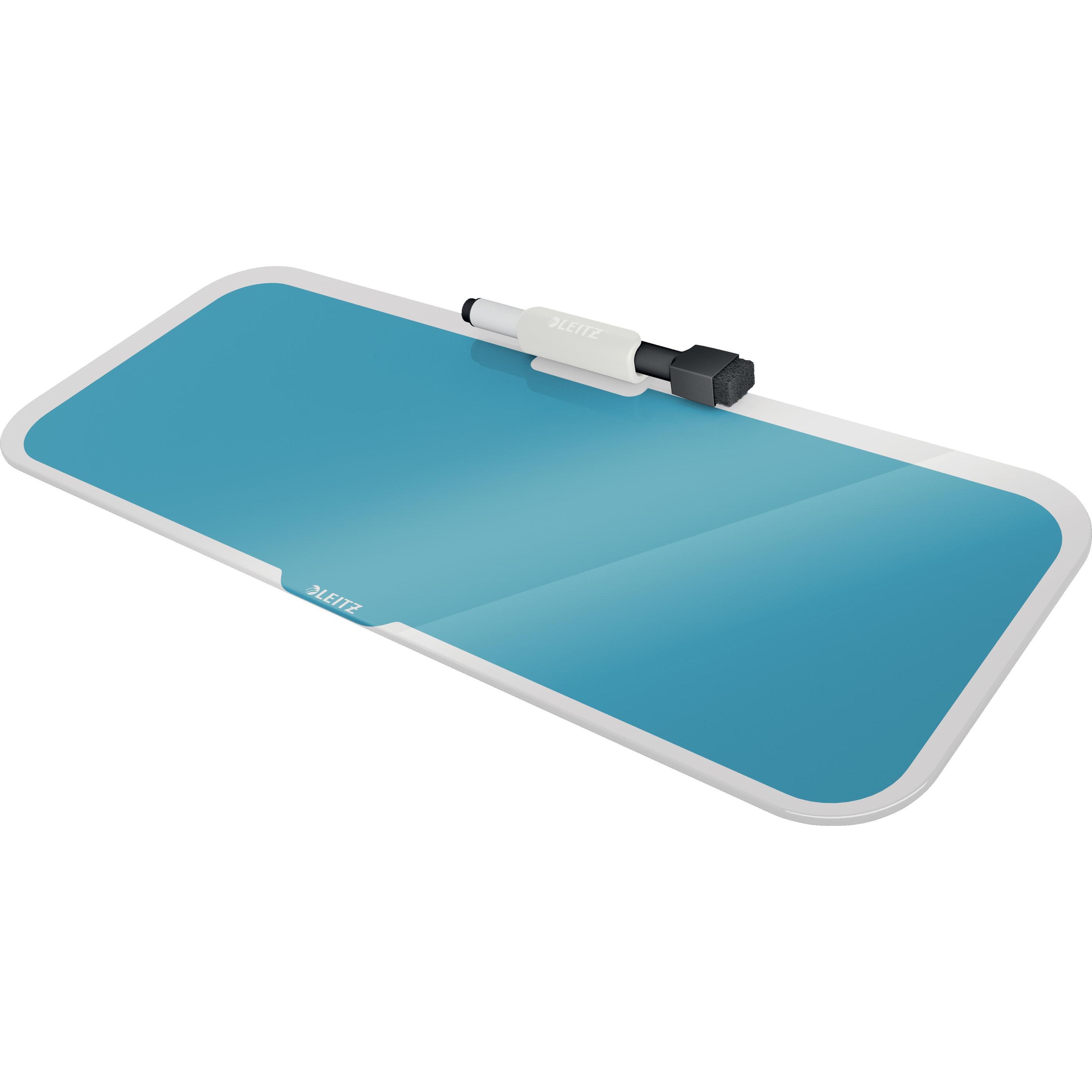 Leitz, Präsentationstafel, Glassboard Desktop-Memoboard Blau (38 x 15 cm)