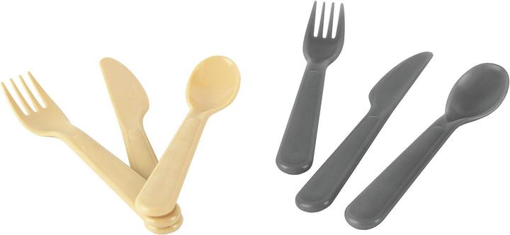 Immagine prodotto dantoy Set di posate organiche Tiny s/grigio 2s
