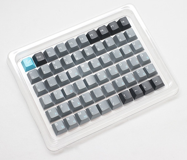 Actual product image Ducky Skyline PBT Tripleshot Set - 133 Keycaps