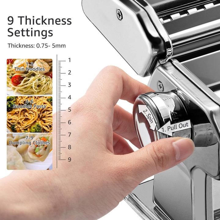 Actual product image Delihom Pasta and Ravioli Maker, Silver