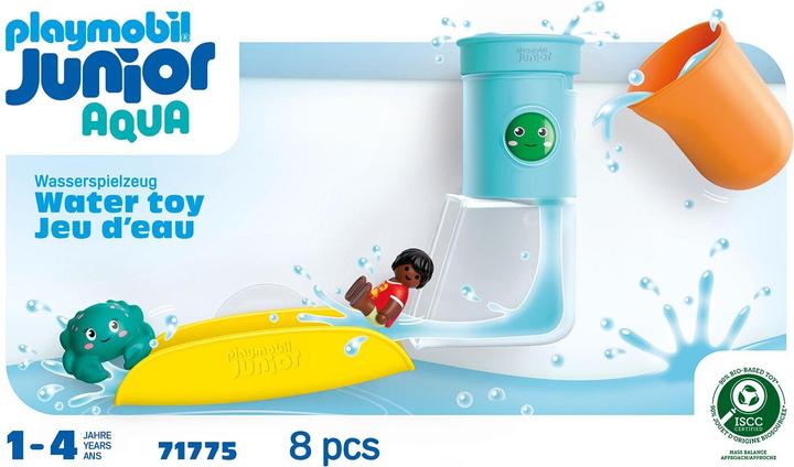 Actual product image Playmobil JUNIOR AQUA: Waterfall tank with slide (71775, Playmobil Junior)