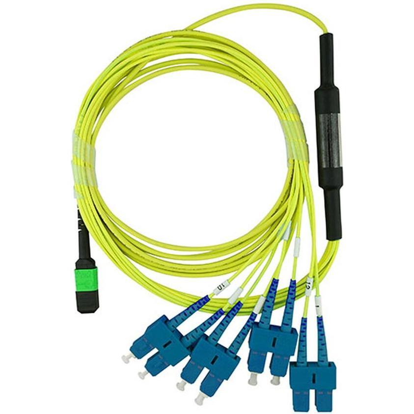 BlueOptics LWL MPO/4xSC Breakout Kabel G.657.A1 Singlemode 10 Meter (10 m), Netzwerkkabel