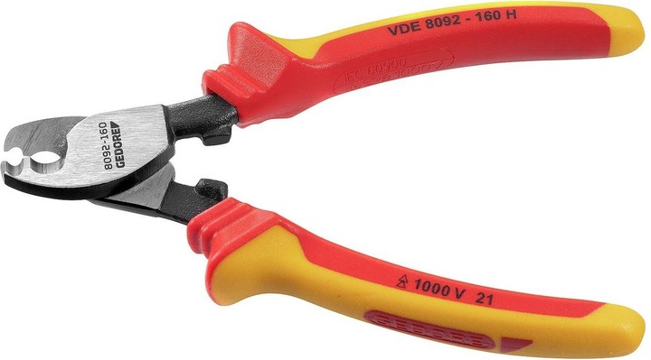 Actual product image Gedore VDE cable shears with sheath insulation (190 mm)