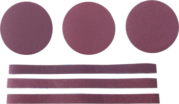 Actual product image Scheppach Grinding set 12 pieces (Grain size 60)