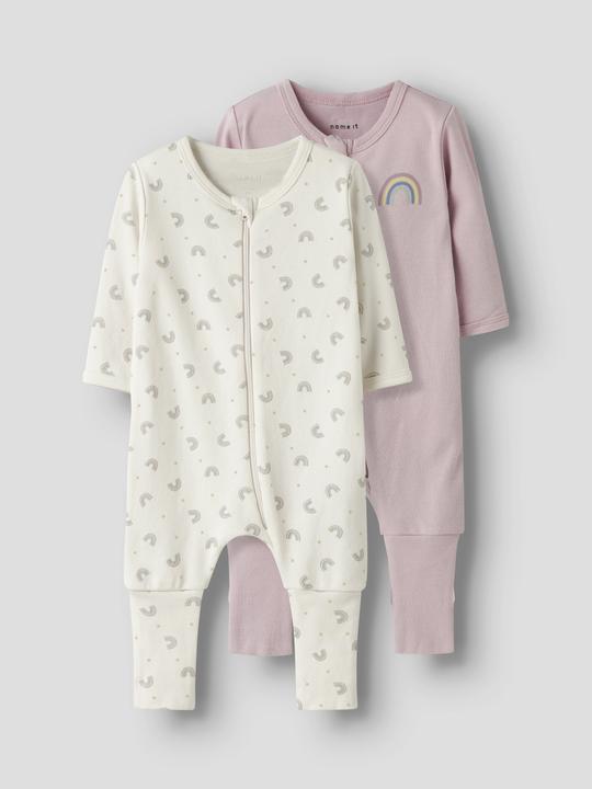 Produktbild Name it Nbfnightsuit 2p Zip Ff Jet Rainbow Noos (50)