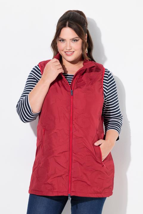 Produktbild Ulla Popken HYPRAR Weste, wasserabweisend, Stehkragen, 2-Wege-Zipper (42, 44)