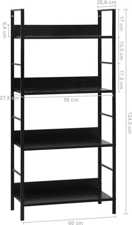 Produktbild vidaXL Standregal (27.60 x 27.60 x 124.50 cm)