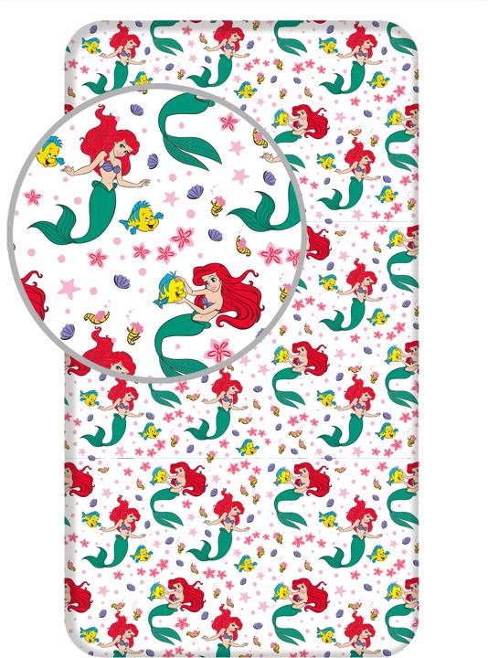 Tinisu Arielle Disney Spannbettlaken - 90x200 cm Bettbezug Einzelbett Matratzenbezug (90x200 cm)