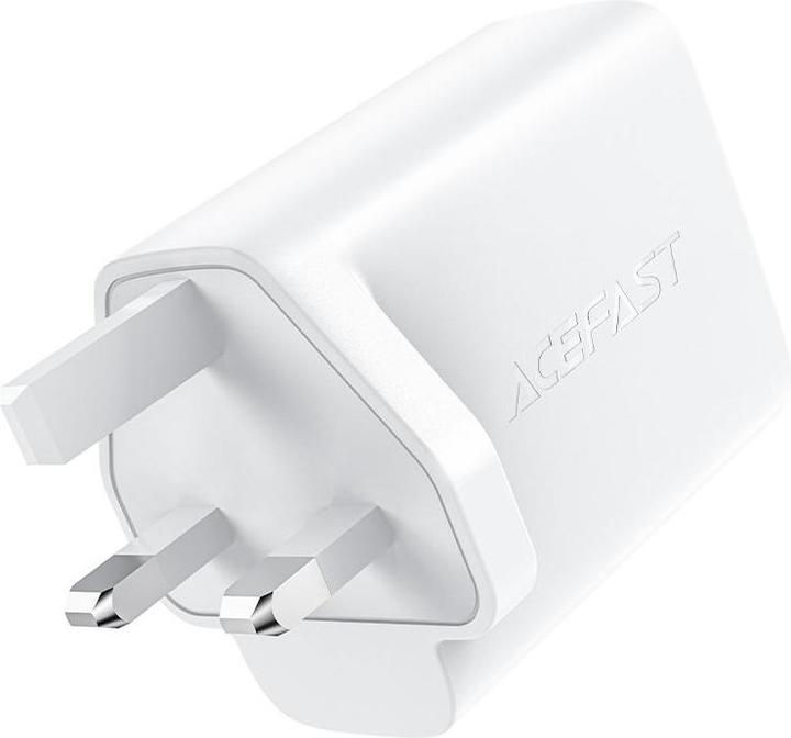 Produktbild Acefast GaN charger (UK plug) 2x USB Type C 50W, Power Delivery, PPS, Q3 3.0, AFC, FCP black (A32 UK (50 W)