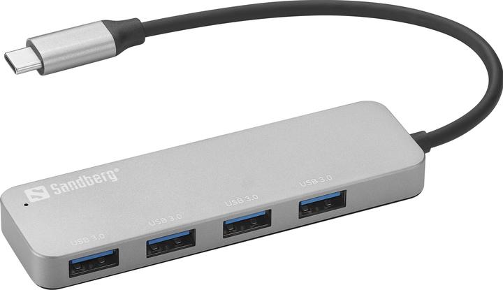 Actual product image Sandberg USB-C to 4 x USB 3.0 Hub SAVER (USB-A, 4 ports)