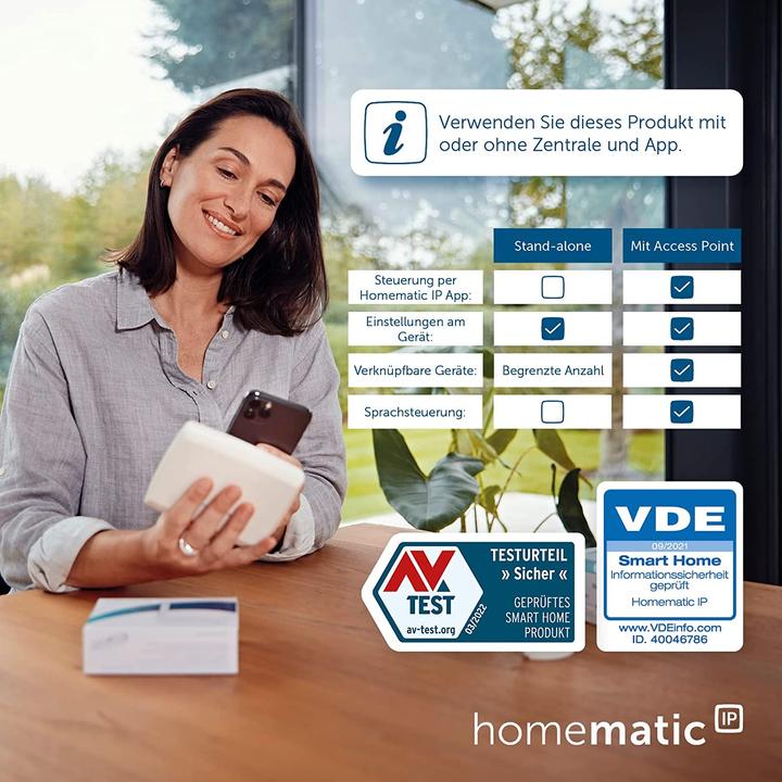 Image du produit Homematic IP Thermostat mural Smart Home avec interrupteur