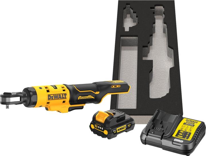 Actual product image DeWalt Dewa Battery Ratchet, 1/4", 12V / 3Ah DCF504L1GQW (Rechargeable battery operated)