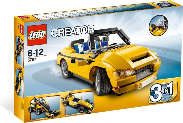 Produktbild LEGO Creator, gelbes Cabrio 3 in 1 (5767, LEGO Creator Expert)