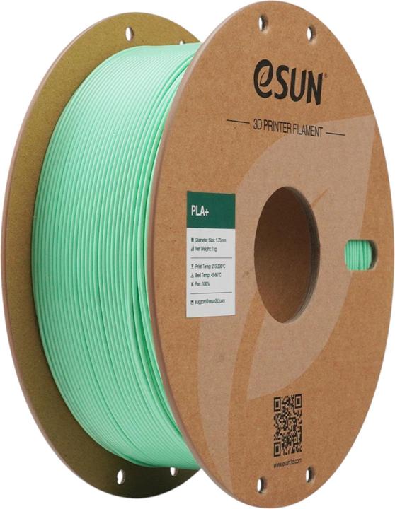 Image du produit eSUN PLA+ Mint Grün Filament 1.75mm 1Kg (PLA+ LECTURE, 1.75 mm, 1000 g, Vert)