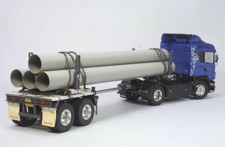 Actual product image Tamiya 1:14 RC Stake Telescopic Semi Trailer BS (Kit)