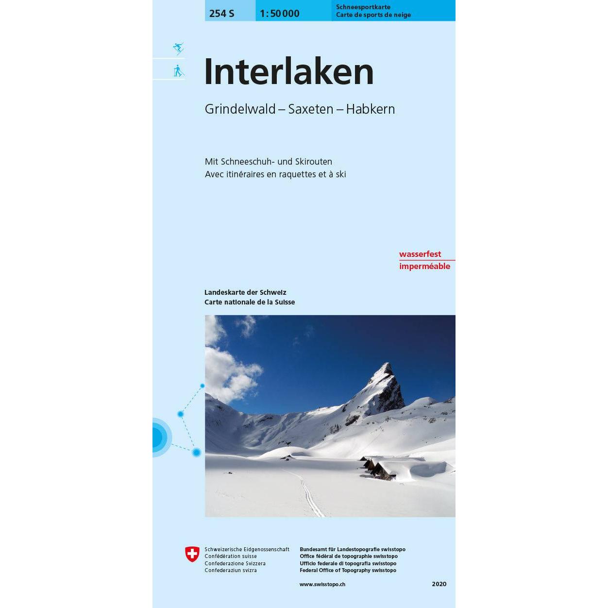 SKITOURENKARTEN SSV - 1:50 000, Landkarte