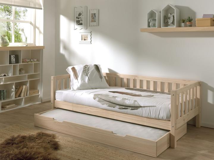 Actual product image Vipack Bed Fritz with pull-out drawer nature (90 x 200 cm)