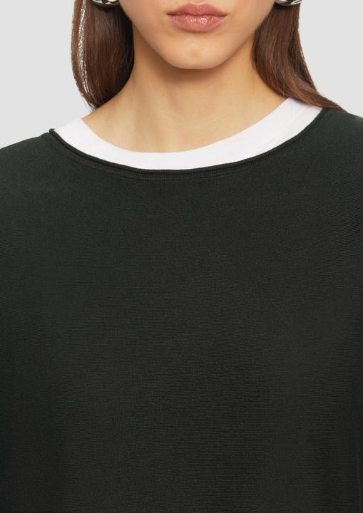 Produktbild S.Oliver Strickpullover Viskosemix-Pullover mit Fledermausärmeln (XS)