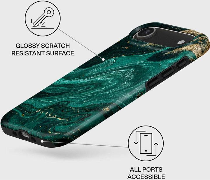 Actual product image Burga Tough MagSafe Case Apple iPhone 17 Air - Emerald Pool (Apple iPhone 17 Pro)