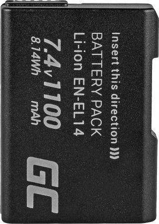 Produktbild GreenCell Batteri for EN-EL14 Nikon D3200, 7.4V 1100mAh (Kamera Akku)