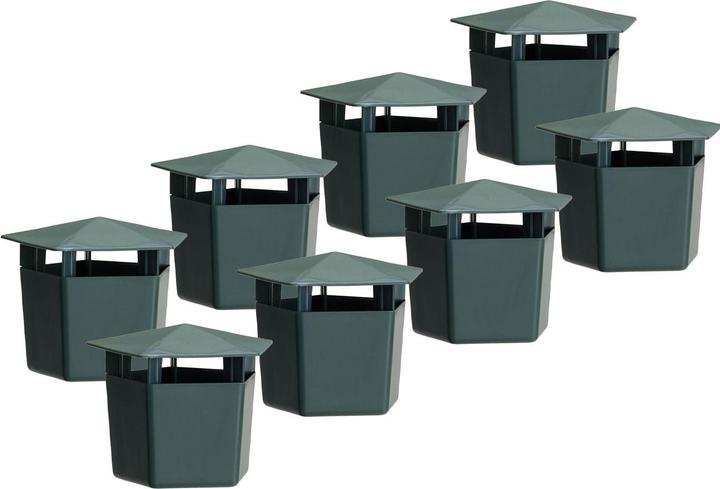 Produktbild ProGarden Schneckenfalle 8er Set aus Kunststoff, ökologische Schneckenabwehr ohne Chemie, biologische Bierfall