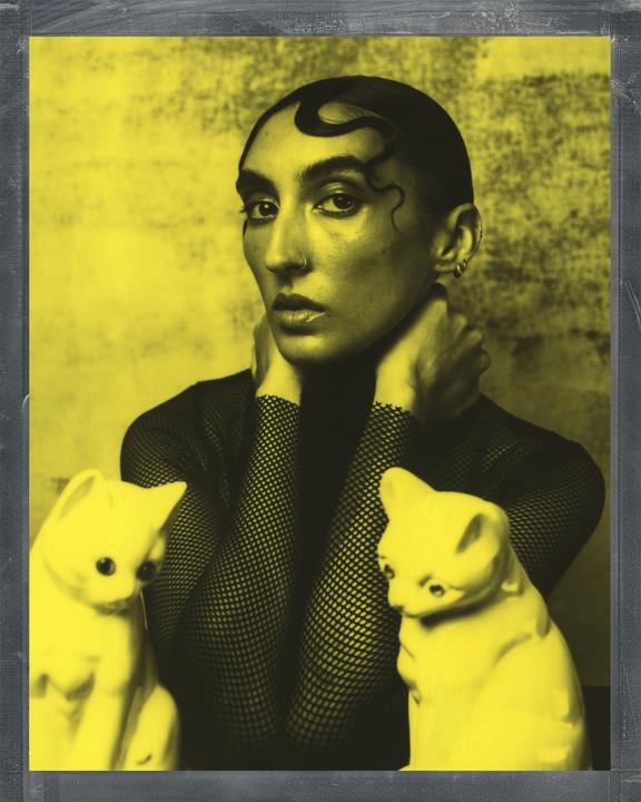 Actual product image Polaroid 8x10 Duochrome Film Black & Yellow