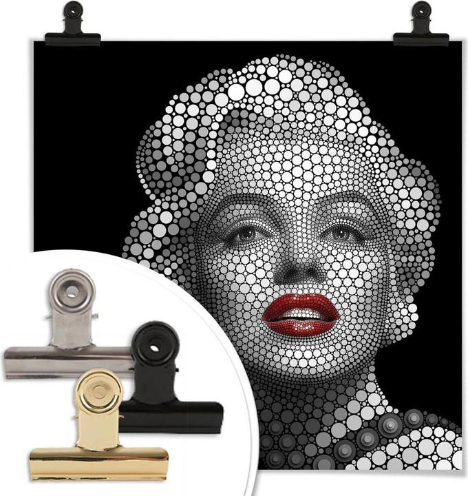 Image du produit Trenddeko Ben Heine - Circlism : Marilyn Monroe (30 x 30 cm)