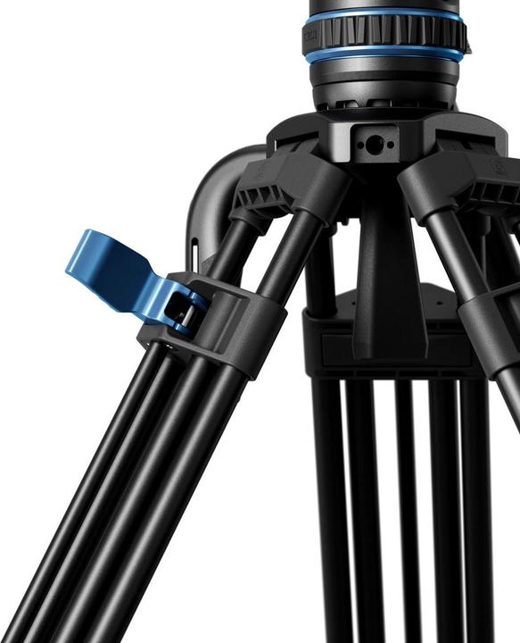 Produktbild Sirui SQ75A Aluminum Twin-Leg Video Tripod 75mm Half-Bowl + S5 Hea (SI-SQ75A+S5) (Metall)