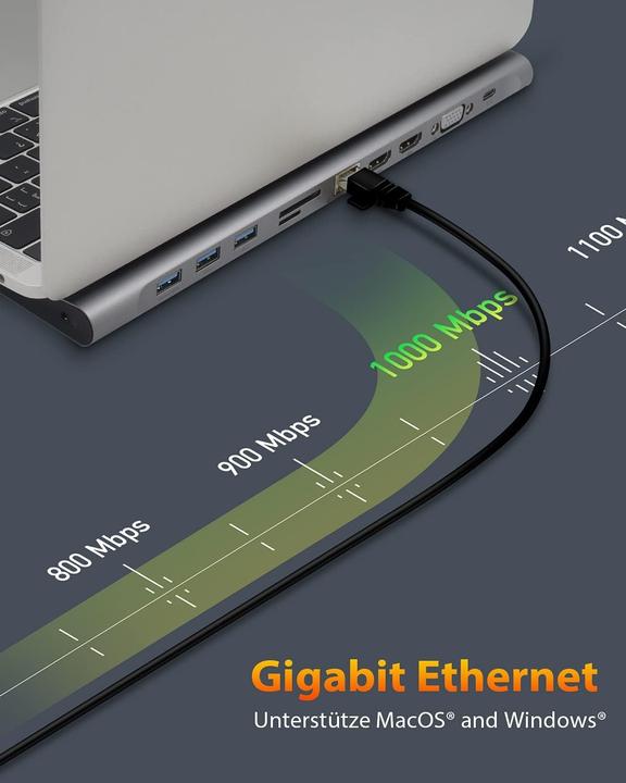 Actual product image Icy Box IB-DK2106-C (USB-C, 5 ports)